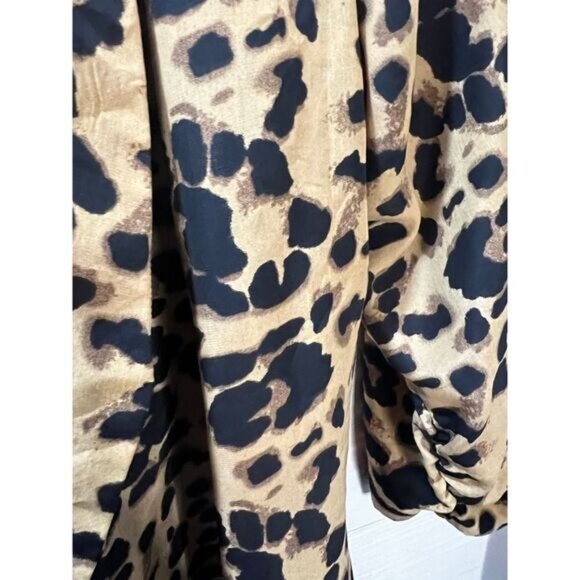 NEW Leopard Print Open Blazer Medium by PEARL - Picture 4 of 5